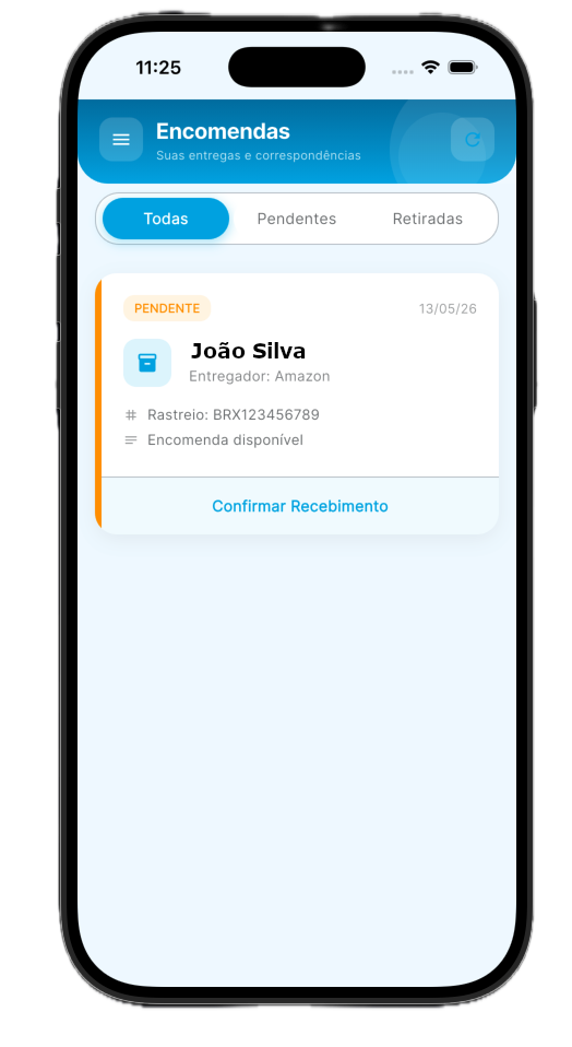 App bluScale — encomendas